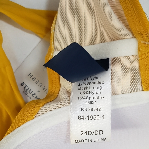 GabiFresh X Swimsuits For All Riptide Bikini Top Turquoise 24D/DD - Picture 5 of 7